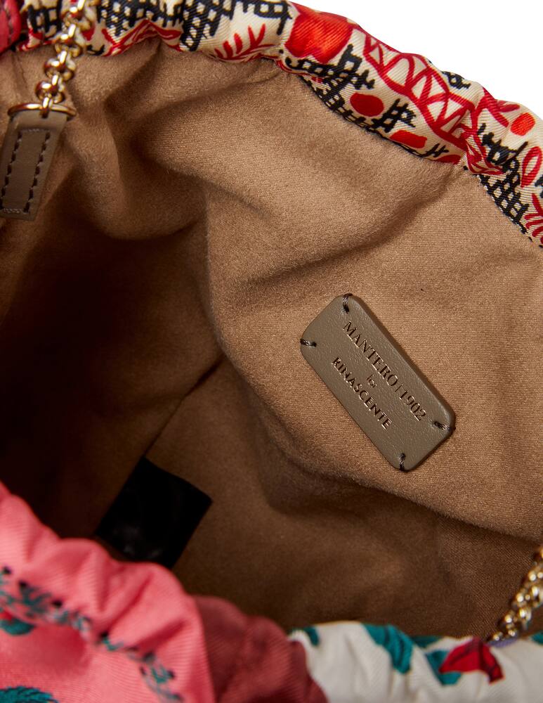 rinascente Mantero 1902 The Disco Bag - Flower Sun mini borsa a secchiello