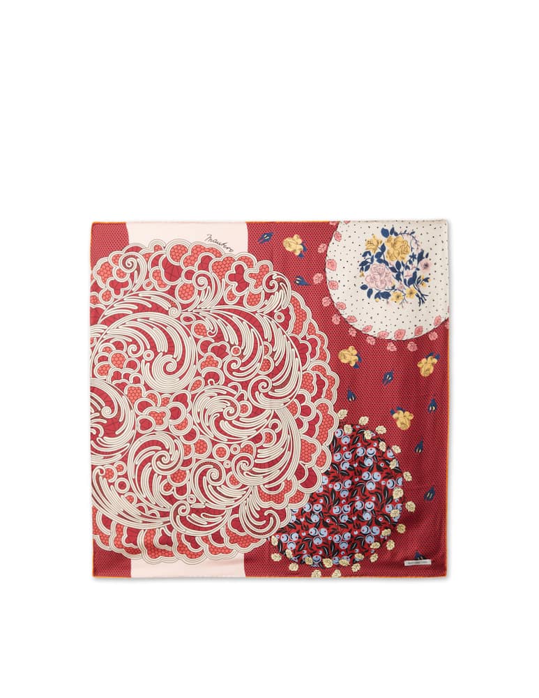 Mantero 1902 Foulard in twill di seta - rosso - immagine 1