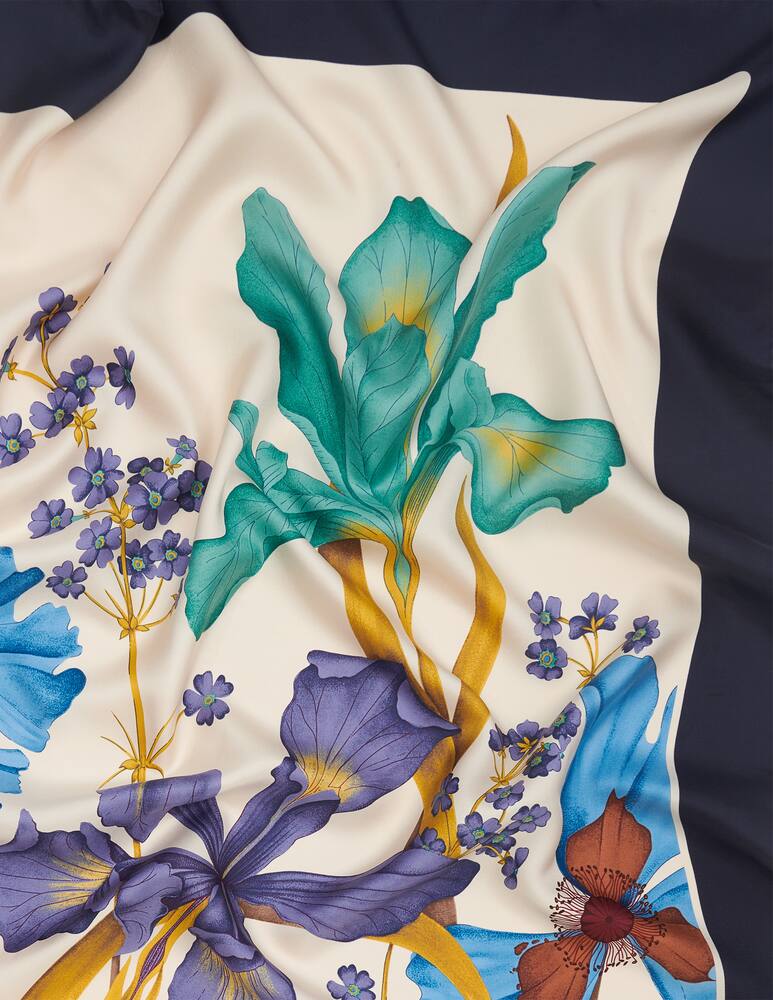 Mantero 1902 Iris silk foulard - Multicolor - picture 3 Mantero 1902 Iris silk foulard - Multicolor - picture 3