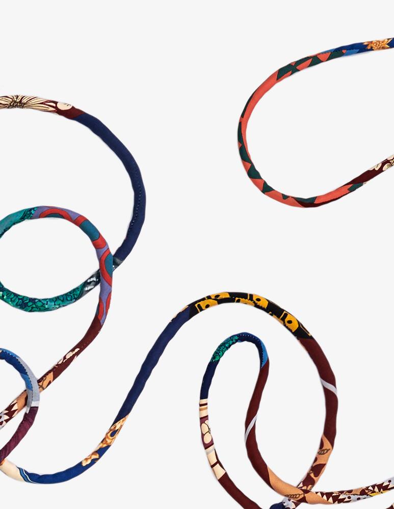 rinascente Mantero 1902 Cintura tubolare in seta - Multicolor