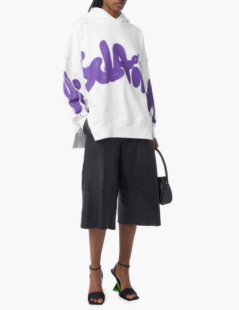 rinascente Disclaimer Felpa cappuccio over con scritta