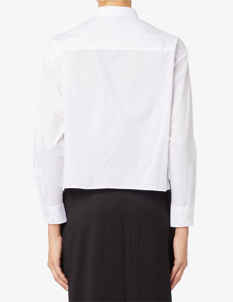rinascente Jaycì Crystal boxy crop shirt