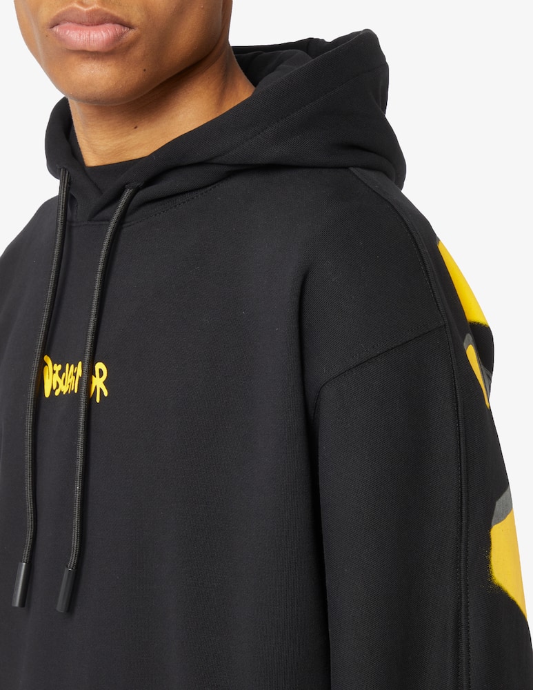 rinascente Disclaimer Felpa con cappuccio lettering graffiti