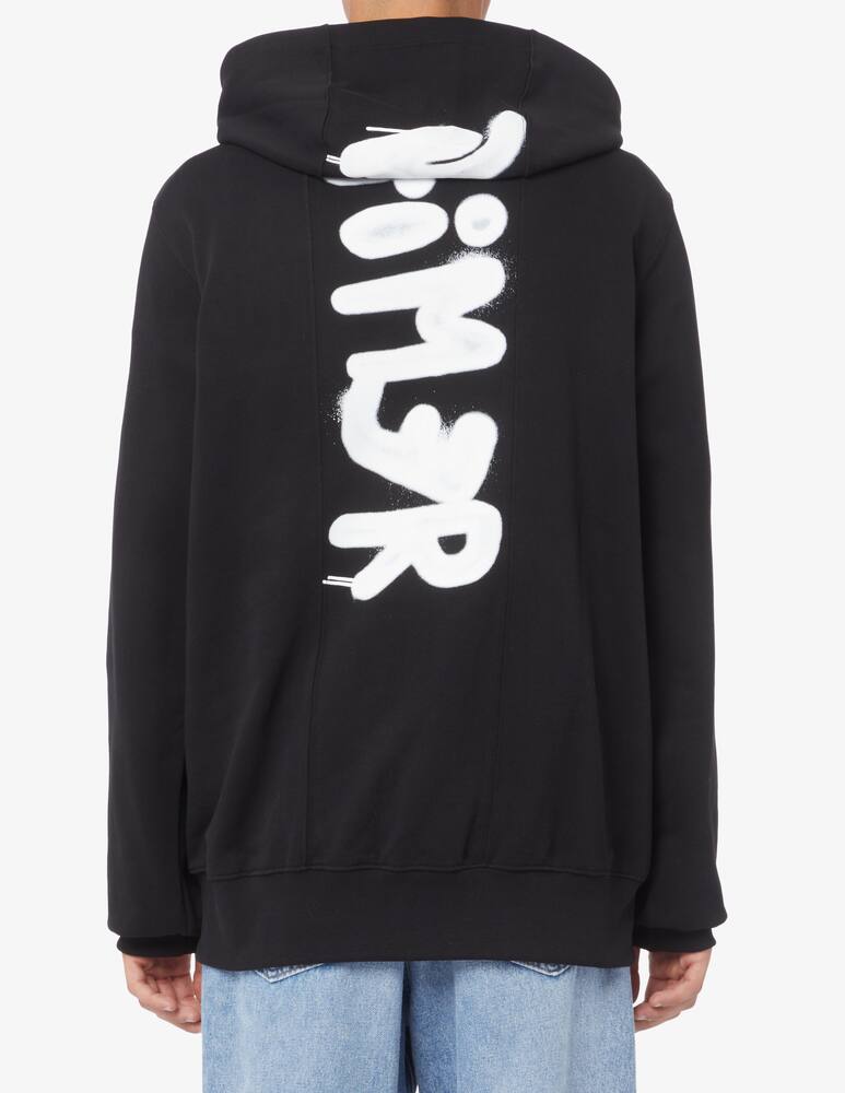 rinascente Disclaimer Felpa con cappuccio lettering retro