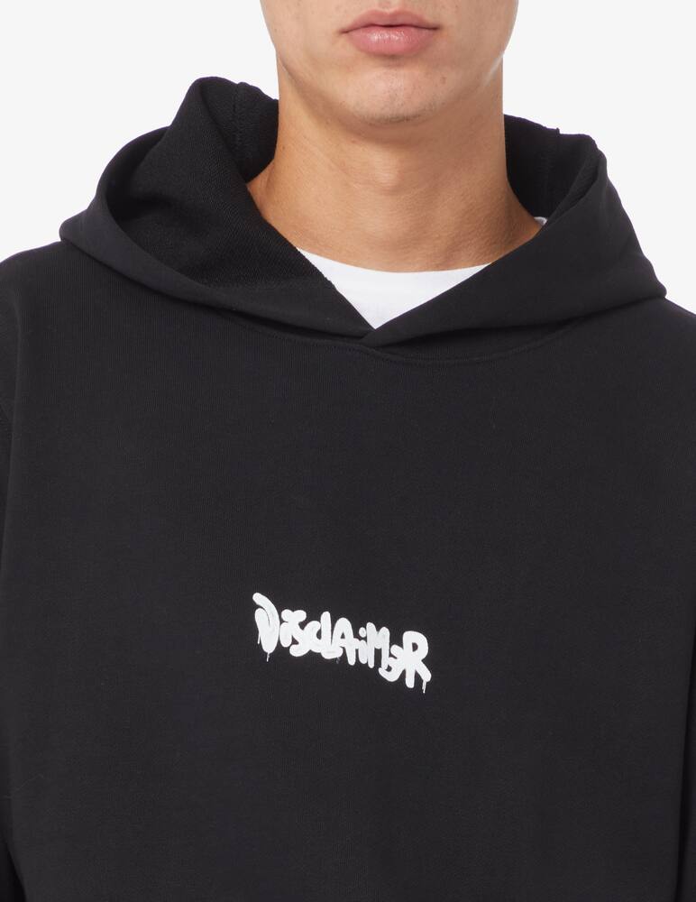 rinascente Disclaimer Felpa con cappuccio lettering retro