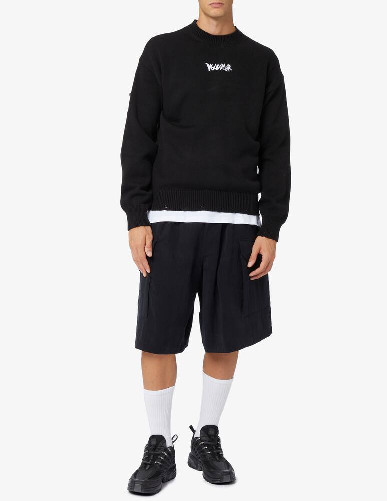 rinascente Disclaimer Maglia girocollo tricot lettering graffiti