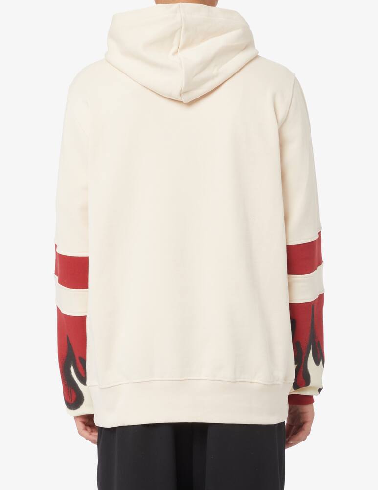 rinascente Disclaimer Felpa con cappuccio lettering fiamme