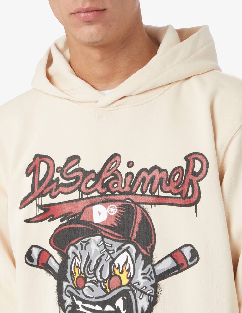rinascente Disclaimer Felpa con cappuccio lettering fiamme
