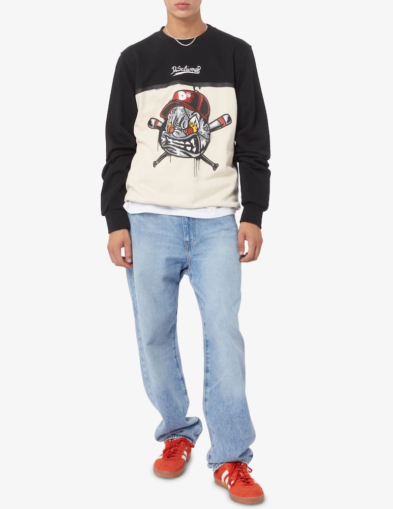 rinascente Disclaimer Felpa girocollo color block palla