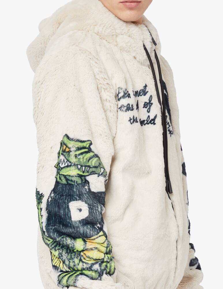 rinascente Disclaimer Eco fur crocodile jacket