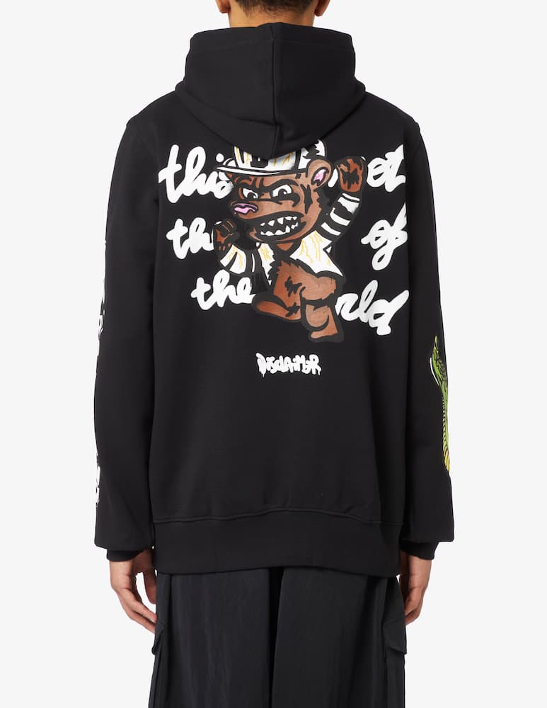 rinascente Disclaimer Felpa con cappuccio multi stampa