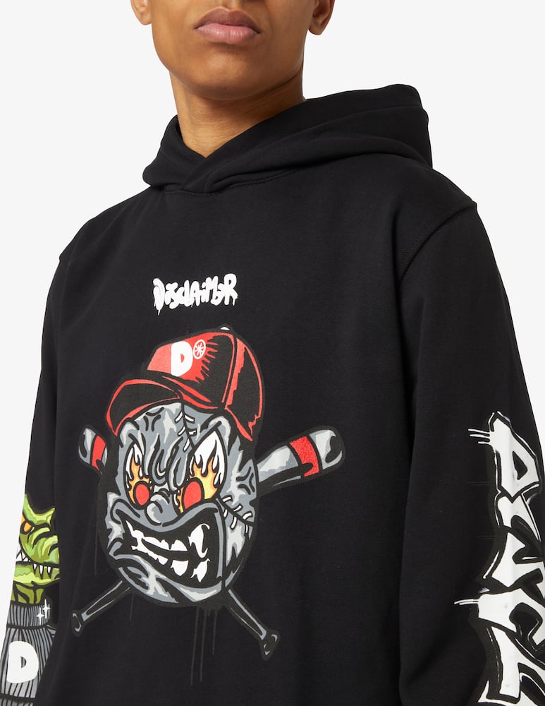 rinascente Disclaimer Felpa con cappuccio multi stampa