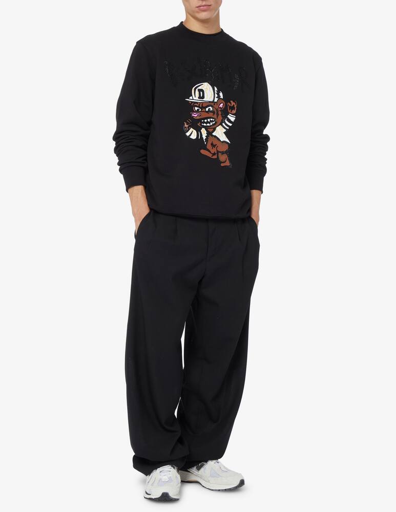 rinascente Disclaimer Bear strass sweatshirt