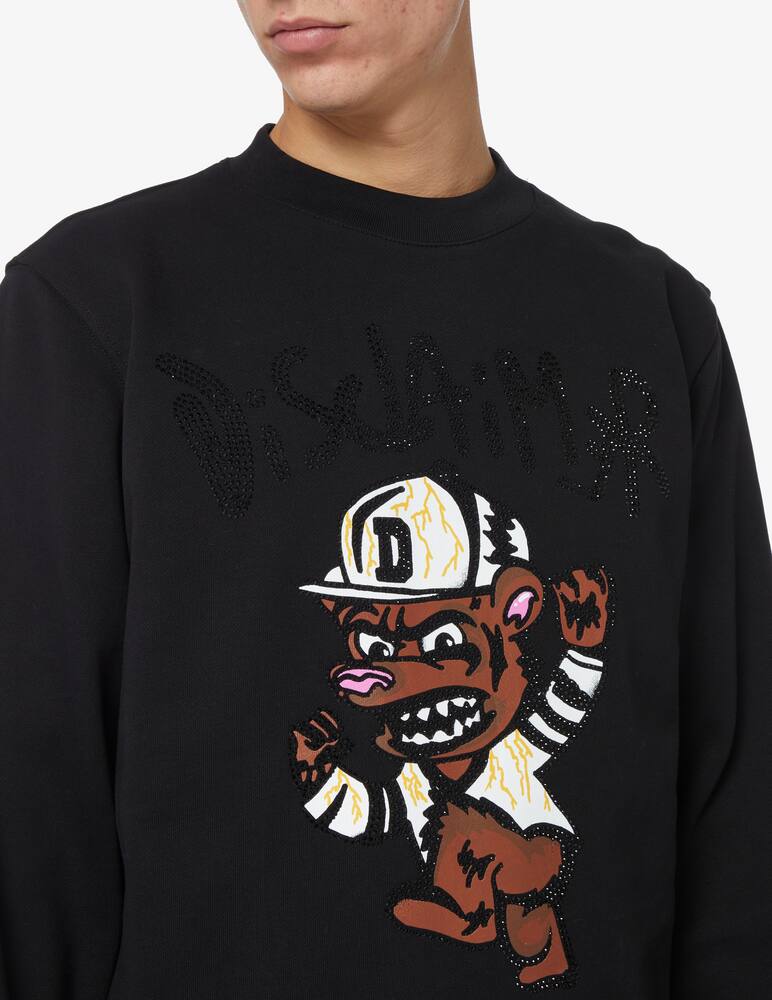 rinascente Disclaimer Bear strass sweatshirt