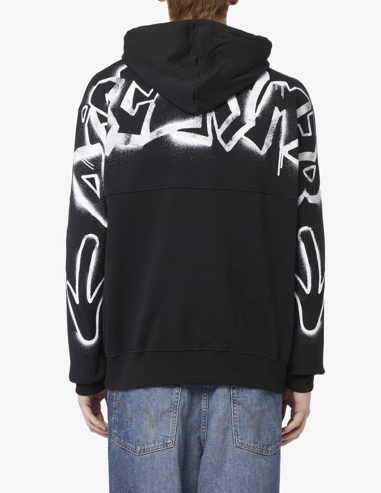 rinascente Disclaimer Felpa con cappuccio graffiti retro