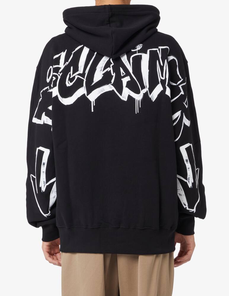 rinascente Disclaimer Felpa con cappuccio lettering graffiti back