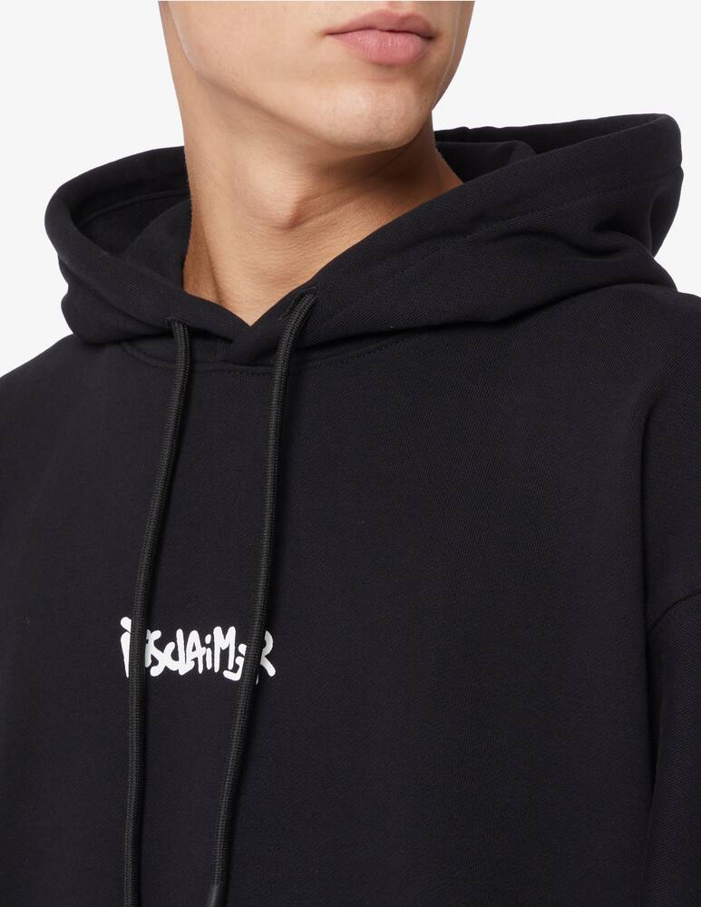 rinascente Disclaimer Felpa con cappuccio lettering graffiti back