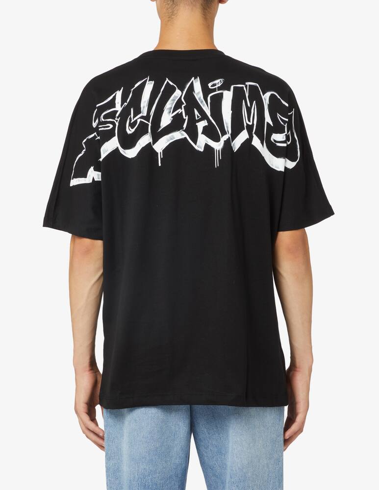 rinascente Disclaimer Maglietta lettering graffiti back