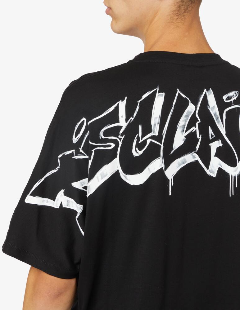 rinascente Disclaimer Maglietta lettering graffiti back