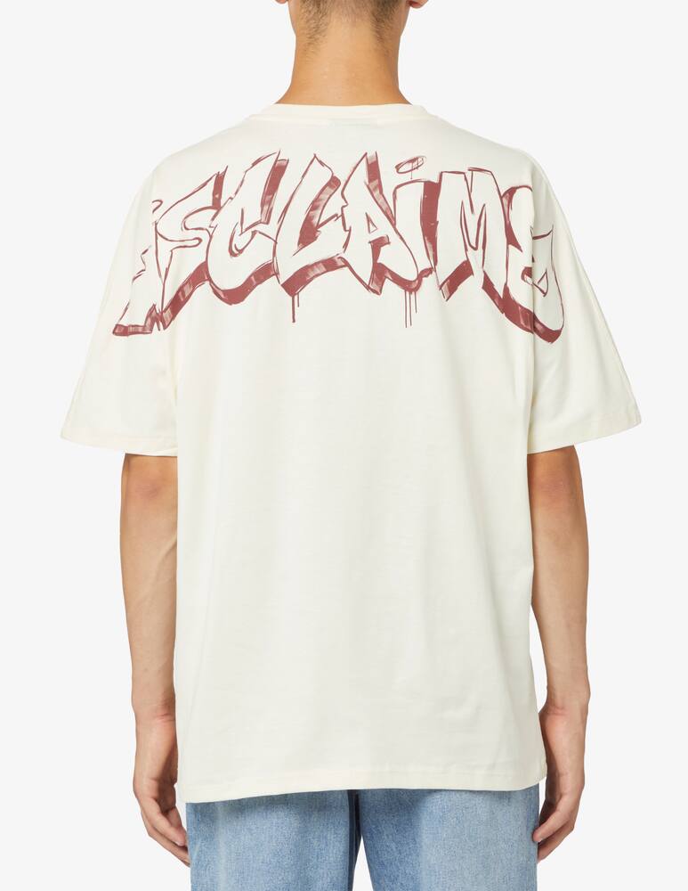 rinascente Disclaimer Lettering graffiti back t-shirt