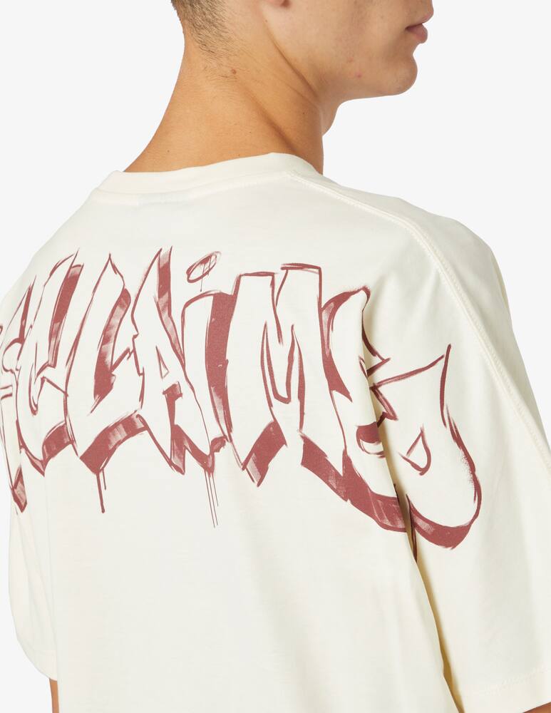 rinascente Disclaimer Lettering graffiti back t-shirt