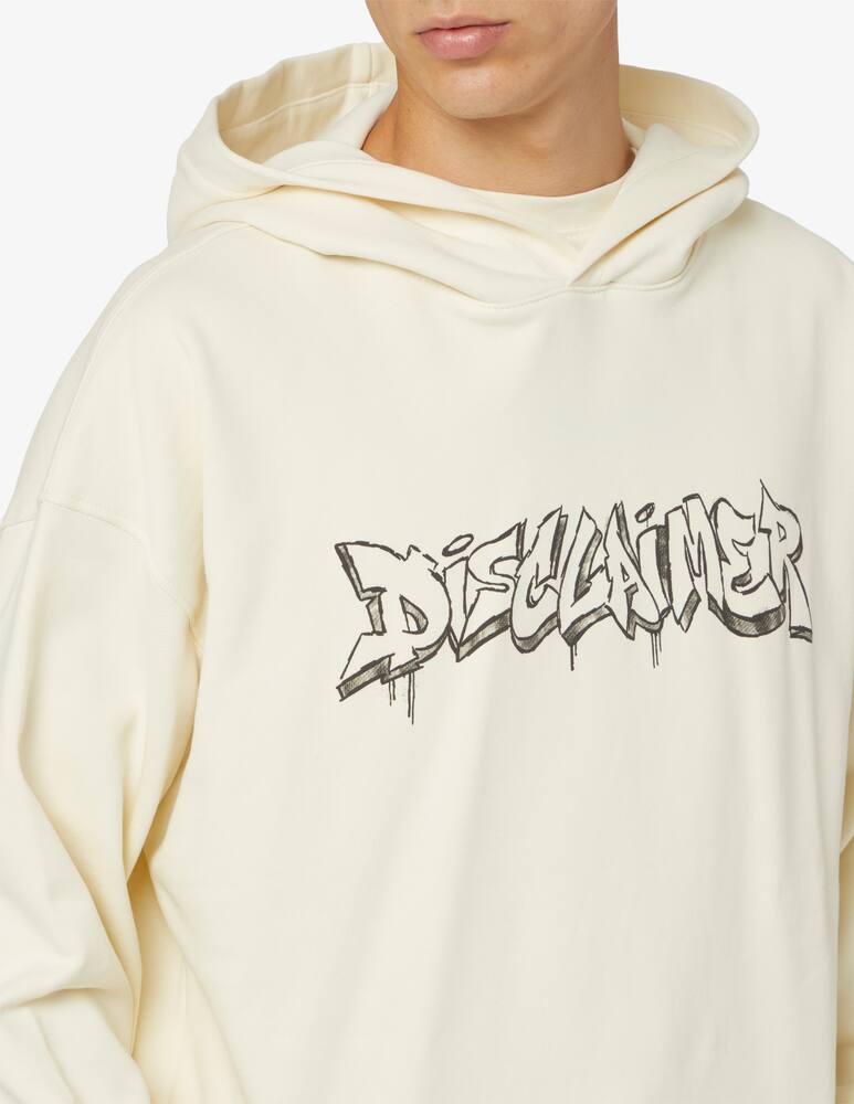 rinascente Disclaimer Felpa con cappuccio lettering graffiti front