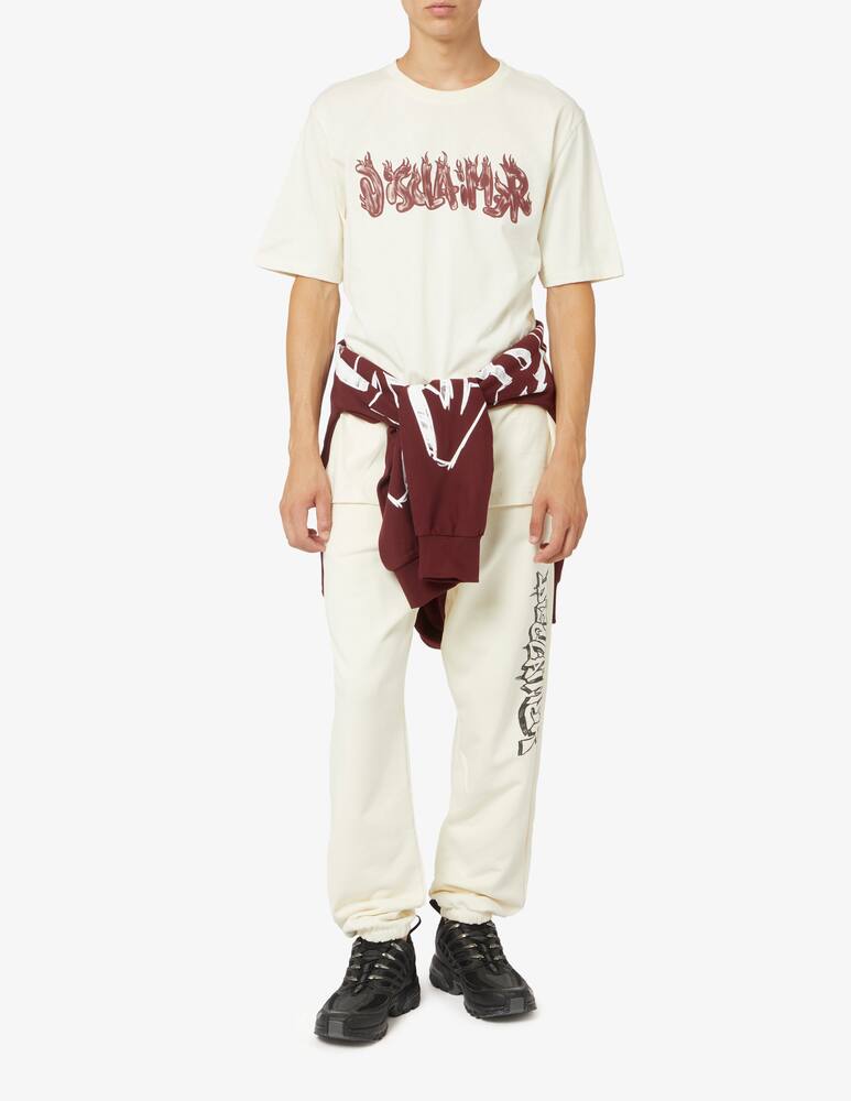 rinascente Disclaimer Maglietta lettering fiamme front