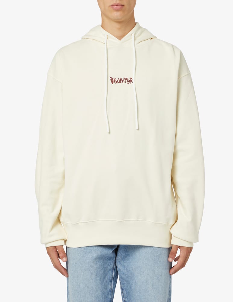 Disclaimer Felpa con cappuccio lettering fiamme back - immagine 1 Disclaimer Felpa con cappuccio lettering fiamme back - immagine 1
