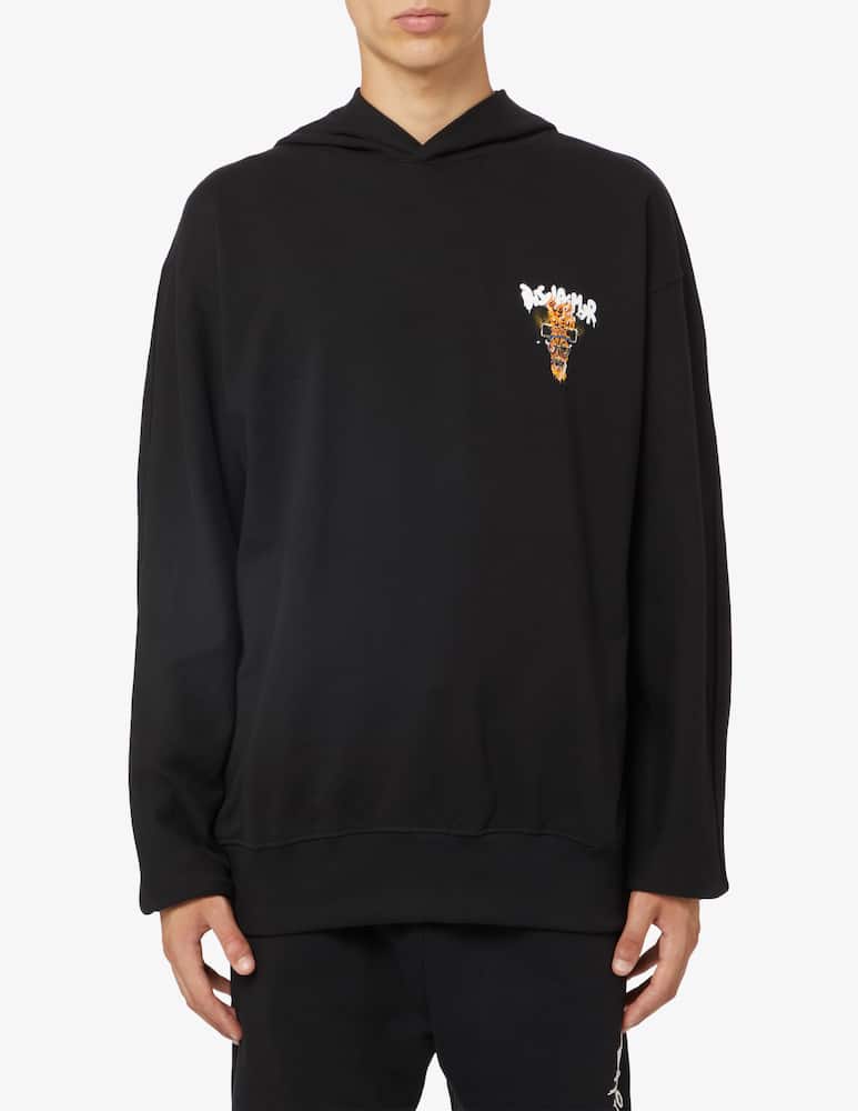Disclaimer Felpa con cappuccio lettering canestro back - immagine 1 Disclaimer Felpa con cappuccio lettering canestro back - immagine 1