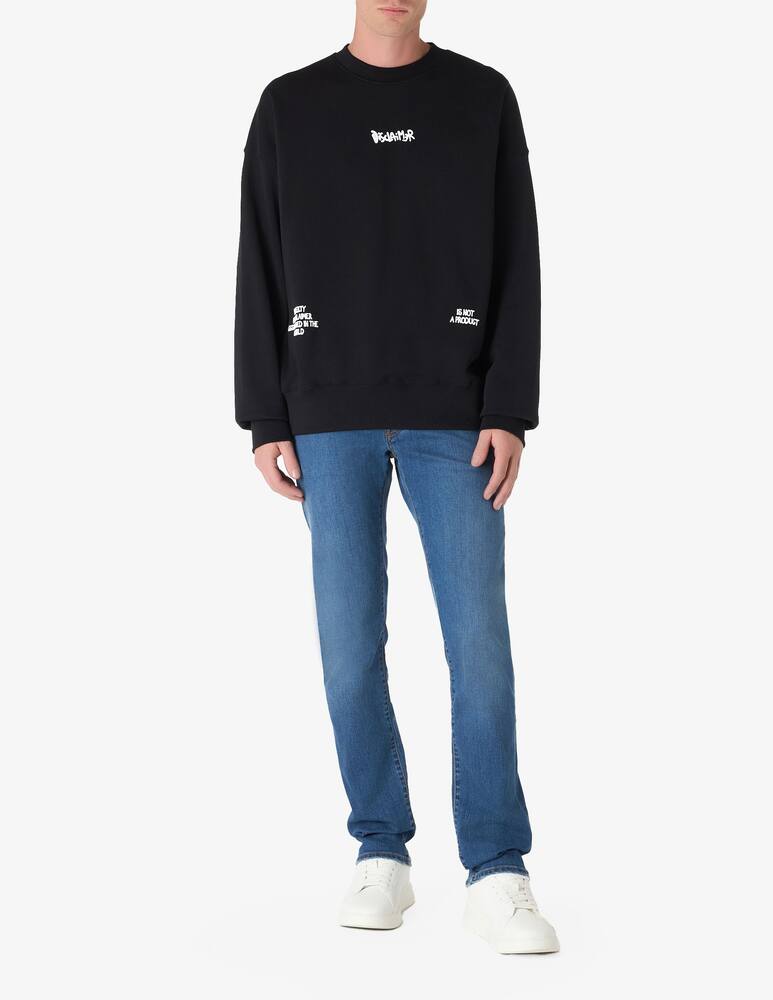 rinascente Disclaimer Over lettering front sweatshirt