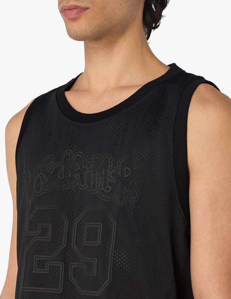 rinascente Disclaimer Canotta mesh lettering