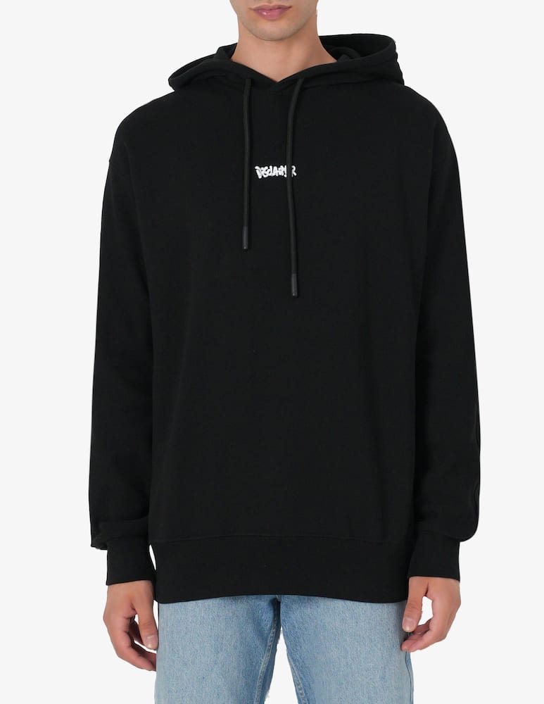 rinascente Disclaimer Hoodie lettering spray back