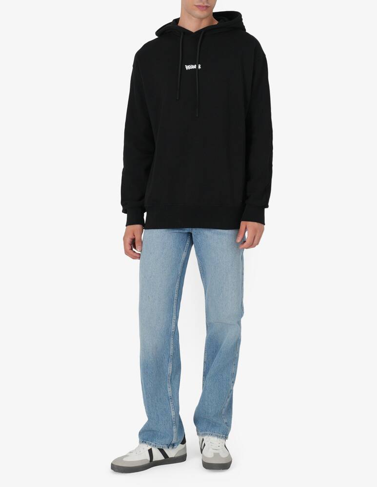 rinascente Disclaimer Hoodie lettering spray back