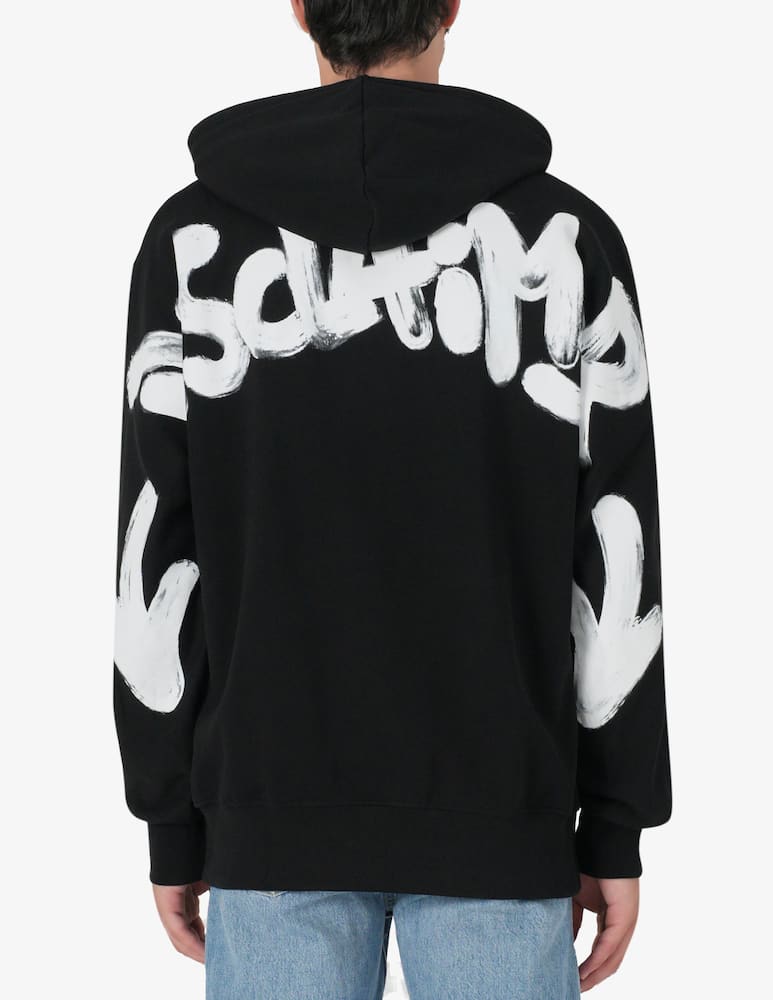 Disclaimer Hoodie lettering spray back - picture 3 Disclaimer Hoodie lettering spray back - picture 3