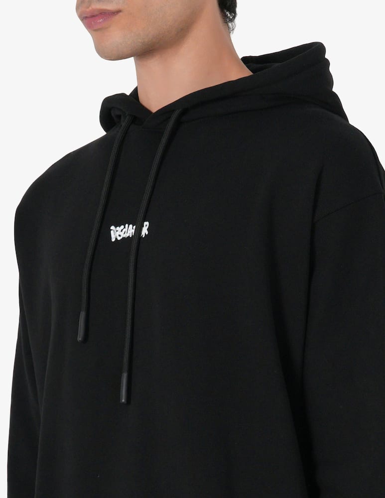 Disclaimer Hoodie lettering spray back - picture 4 Disclaimer Hoodie lettering spray back - picture 4