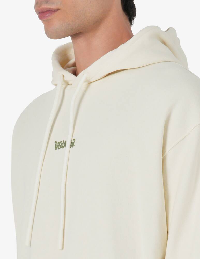 rinascente Disclaimer Hoodie lettering spray back