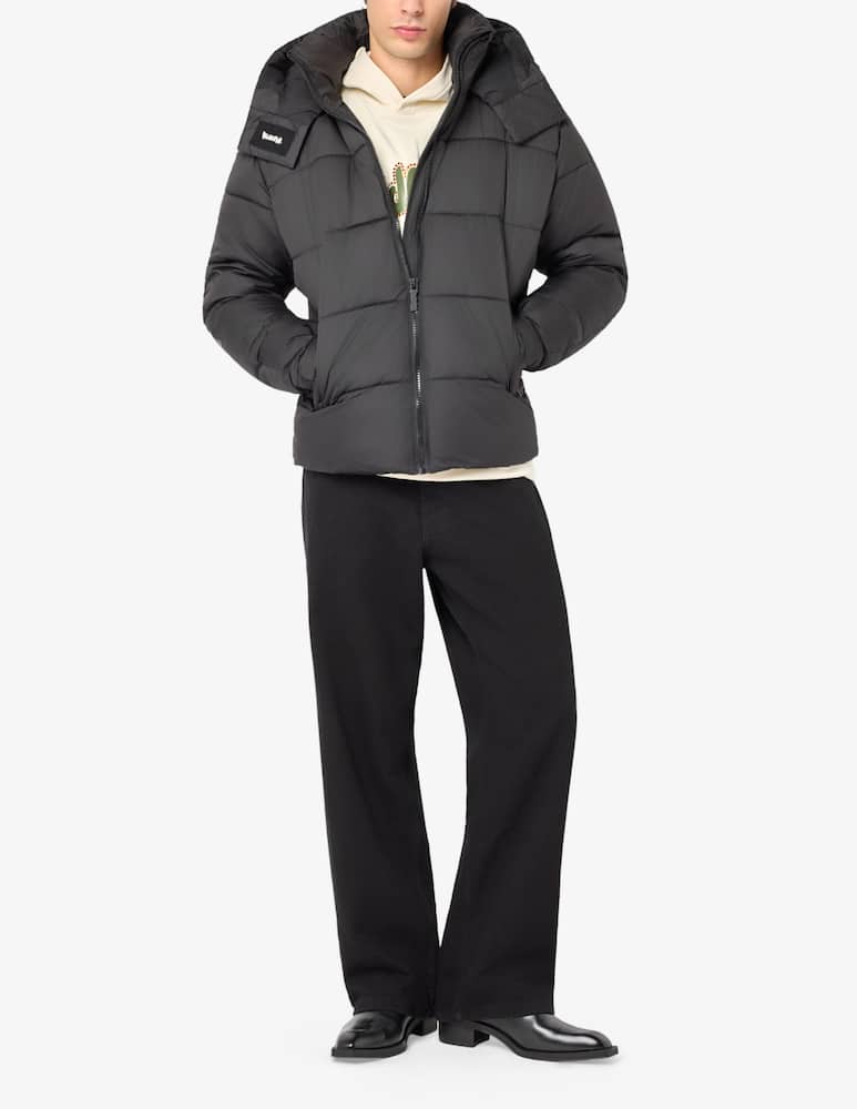 rinascente Disclaimer Puffer jacket with lettering