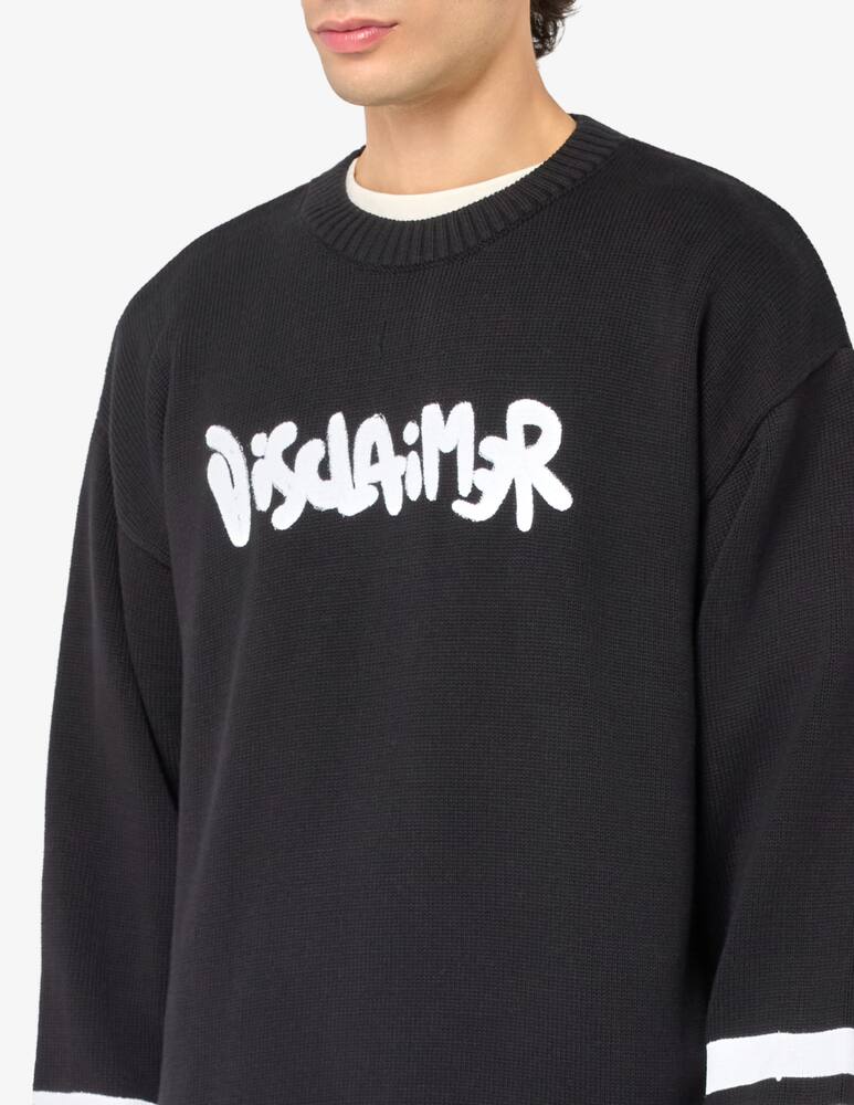 rinascente Disclaimer Disclaimer lettering jumper