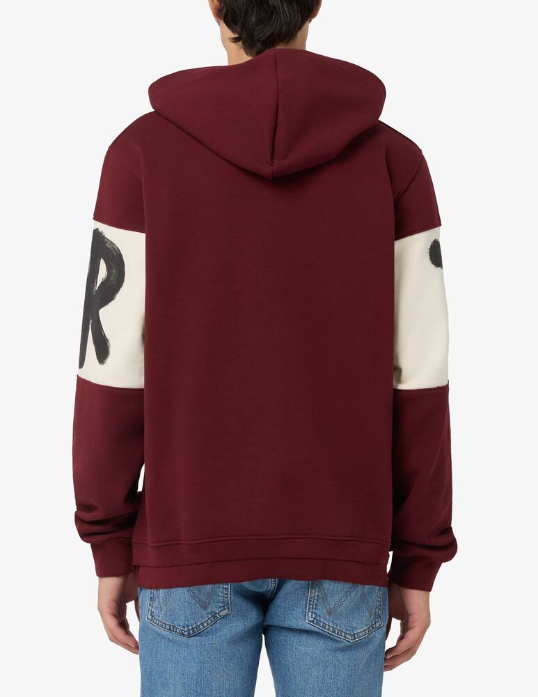 rinascente Disclaimer Hoodie lettering panel