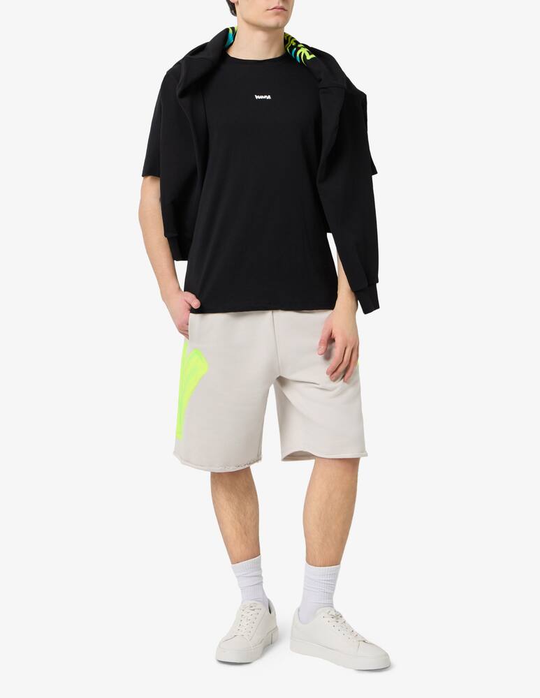 rinascente Disclaimer T-shirt in jersey di cotone graffiti