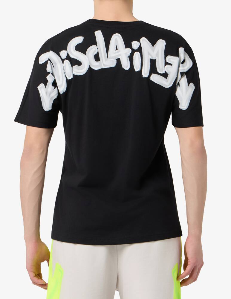 rinascente Disclaimer T-shirt in jersey di cotone graffiti