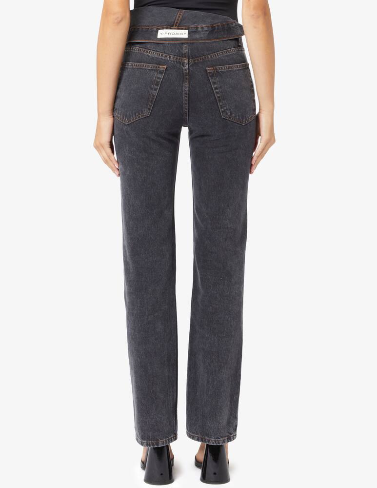 rinascente Y/Project Evergreen asymmetric slim jeans