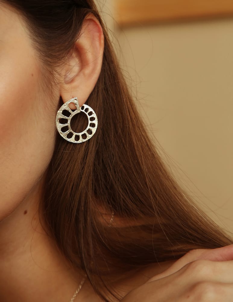 rinascente Co.Ro Aqueduct sterling silver earrings