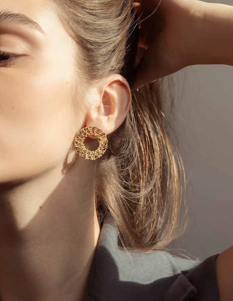 rinascente Co.Ro Gasometer hoop earrings