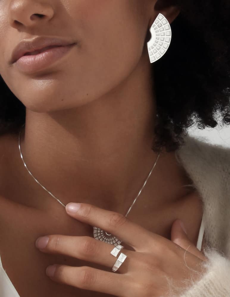rinascente Co.Ro Pantheon sterling silver earrings