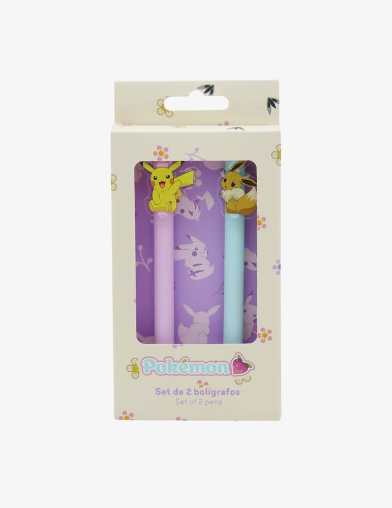 rinascente Pokemon Set Di 2 Penne, Clip Flowers Collection
