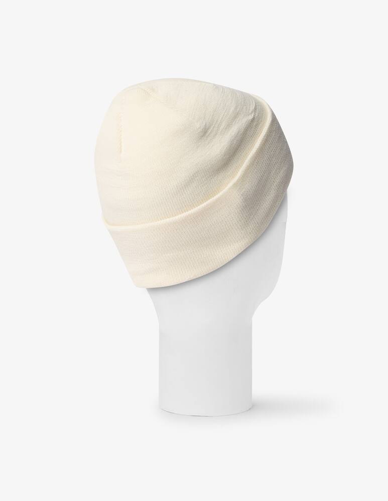 rinascente Buff Knitted beanie with patch