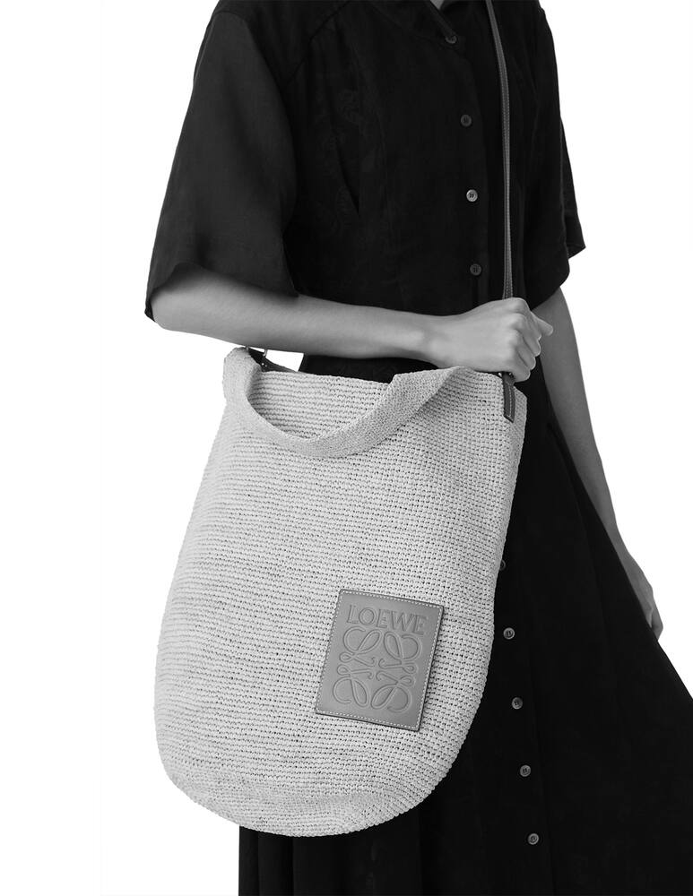 rinascente LOEWE Slit bag in raffia and calfskin Paula's Ibiza