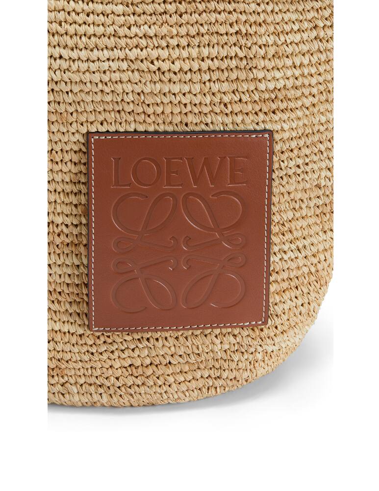 rinascente LOEWE Slit bag in raffia and calfskin Paula's Ibiza