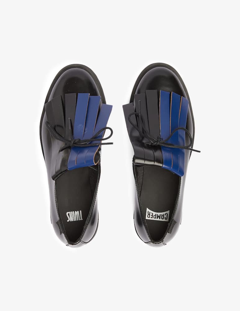 rinascente Camper Stringata Iman con frange - Nero